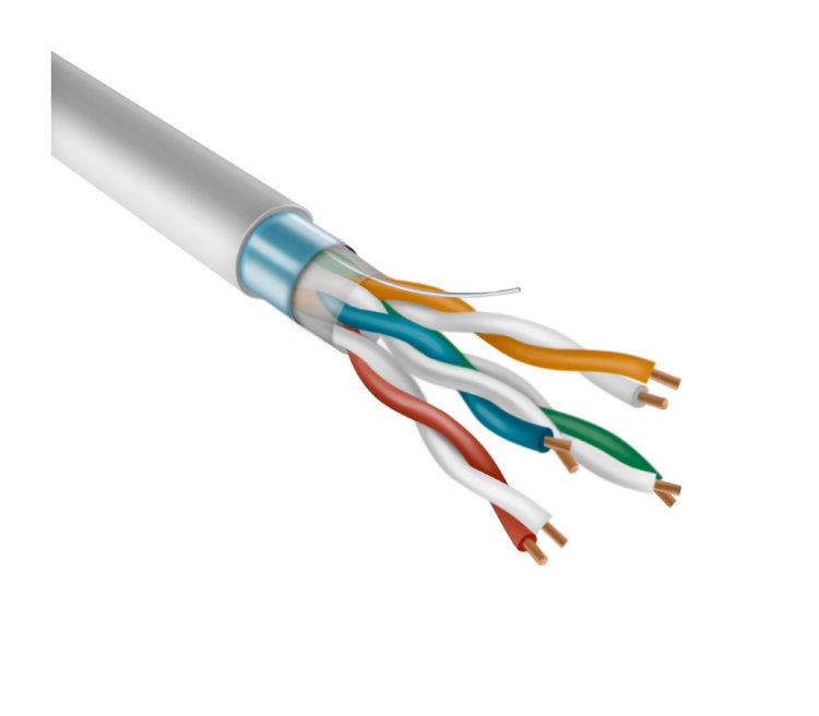UTP 4PR 24AWG, CAT5e, нг(А)-(А)-HF (бухта 305м)  REXANT, 305 бухта